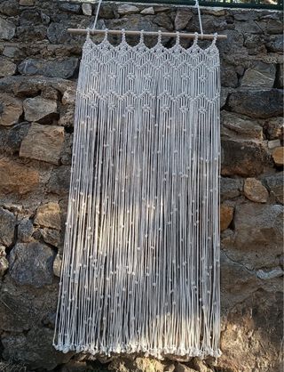 Cortina de macrame