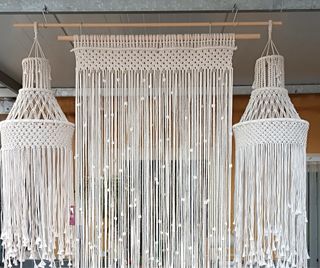 Cortina de macrame