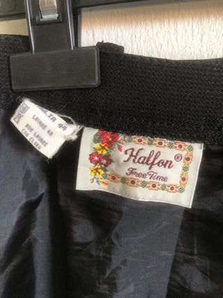 Falda Halfon negra talla 38