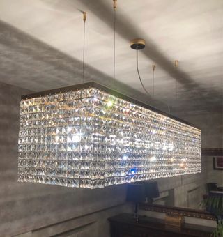 Lampara Cristal ASFOUR - Dorada