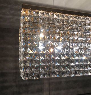 Lampara Cristal ASFOUR - Dorada