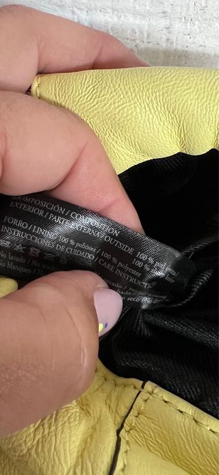 Bolso TOUS piel amarillo bandolera