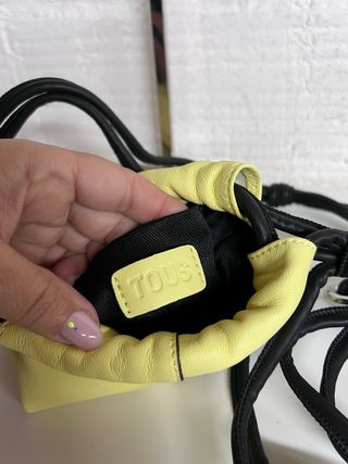 Bolso TOUS piel amarillo bandolera