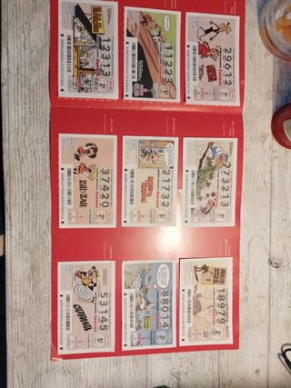 Loteria Jueves coleccionable comic