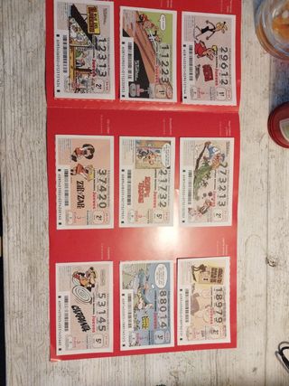 Loteria Jueves coleccionable comic