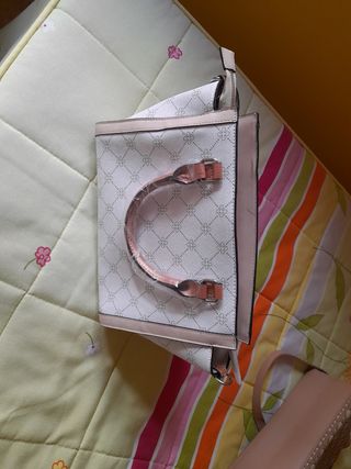 Bolso beige y blanco nuevo