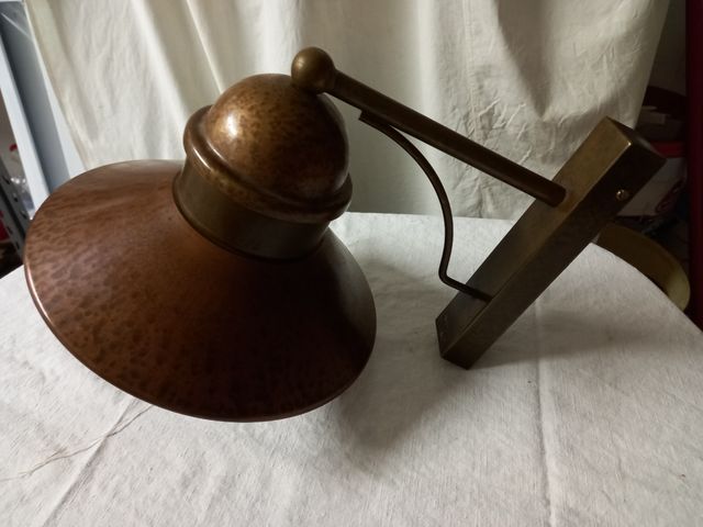 Lampada Parete Ottone Rustica