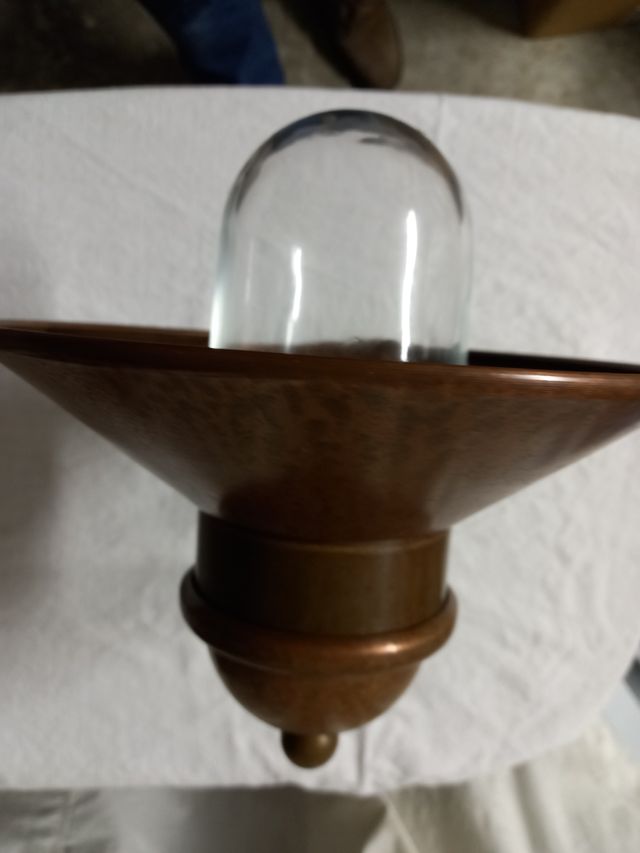 Lampada Parete Ottone Rustica