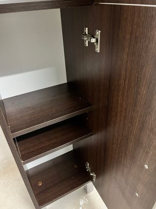 Mueble baño marrón
