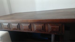 Mesa + 6 sillas comedor estilo rústico