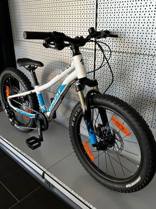 Bicicleta Ghost Kato 20 Full Party blanco/azul