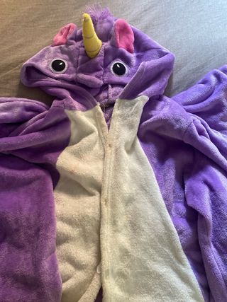 Pijama Unicornio morado/ Blanco/ lila

