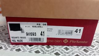 Zapatos Pie Santo Rosa N41