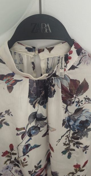 Blusa Stradivarius Mujer Estampada Flores