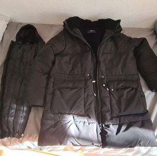 Abrigo premamá Kiabi negro - talla 44