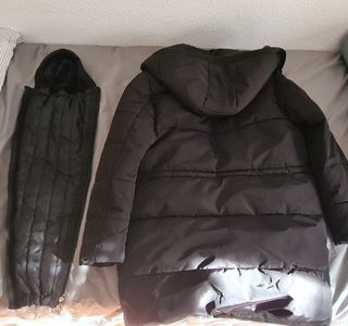 Abrigo premamá Kiabi negro - talla 44