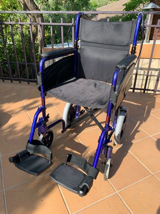 Silla ruedas Invacare Alu Lite azul