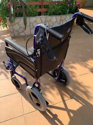 Silla ruedas Invacare Alu Lite azul