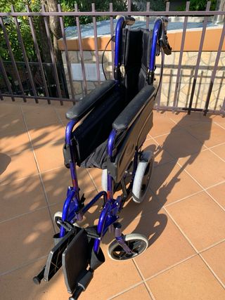 Silla ruedas Invacare Alu Lite azul