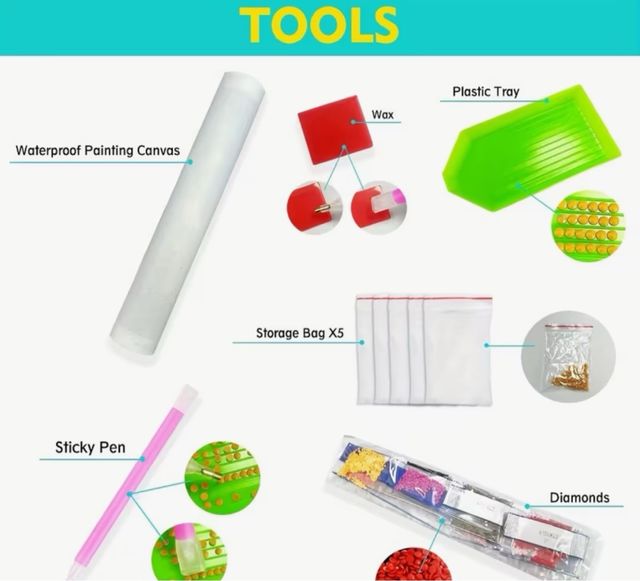 Kit Pintura Diamantes Buda 40x30cm