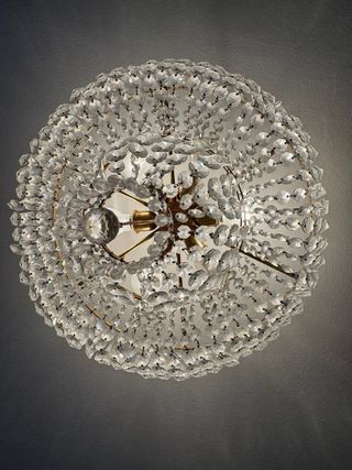 Lampara Cristal Roca Dorada