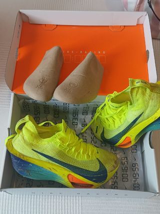 Zapatillas Nike Vaporfly Next - Amarillas y Verdes