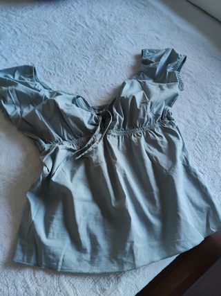 Blusa Stefanel celeste, talla M