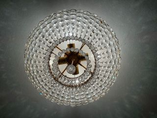 Lampara Cristal Roca Dorada