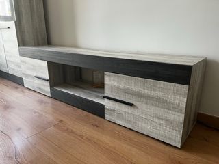Mueble salón - Vitrina, estanteria y módulo bajo
