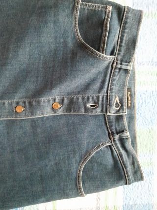 Falda vaquera Massimo Dutti azul