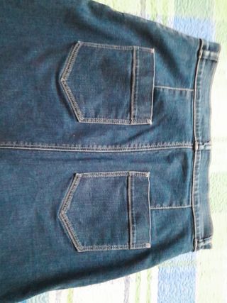 Falda vaquera Massimo Dutti azul