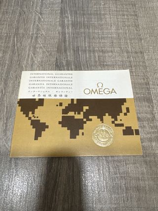 Omega Caja Acero Garantía 1970