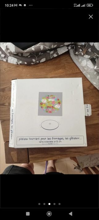 Plato giratorio de cristal - Decorativo