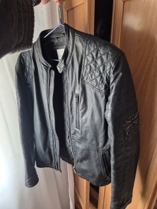 Cazadora biker cuero negro Pepe Jeans 