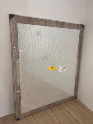 Espejo madera marrón nuevo