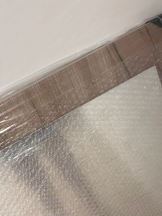 Espejo madera marrón nuevo