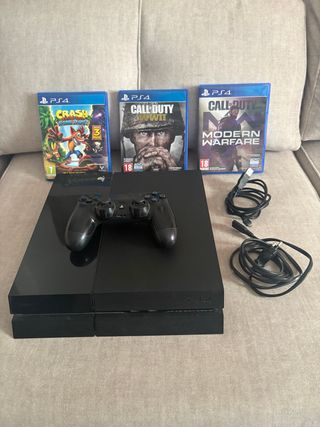 PS4 (PlayStation 4) + 3 juegos