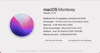 MacBook Air 11" principios 2015
