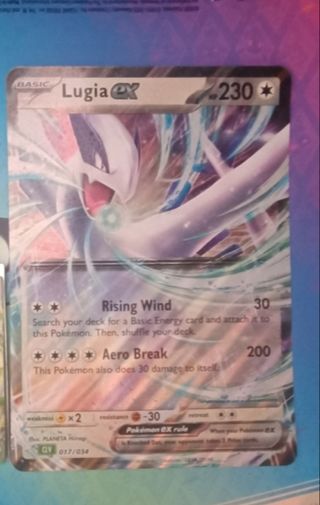 Carta Pokémon Lugia EX - 017/034🇬🇧