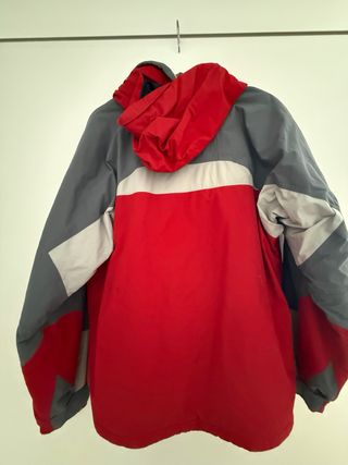 Chaqueta Columbia montaña roja y gris