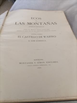 Los ecos de las montañas 1868
