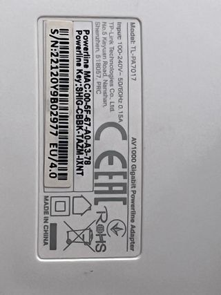 PLC TP-Link TLPA7017 AV1000 pareja