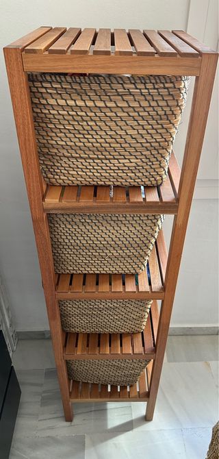 Estantería Ikea 5 baldas y cestas