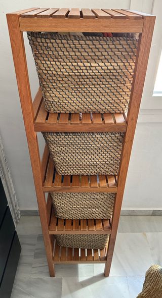 Estantería Ikea 5 baldas y cestas