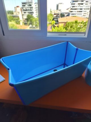 Bañera bebé plegable + accesorios