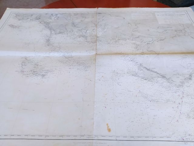 Antiguas cartas de navegación Francesa y Española