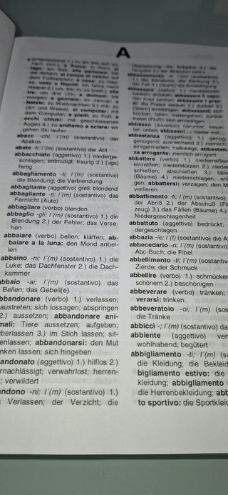 Dizionario italiano tedesco