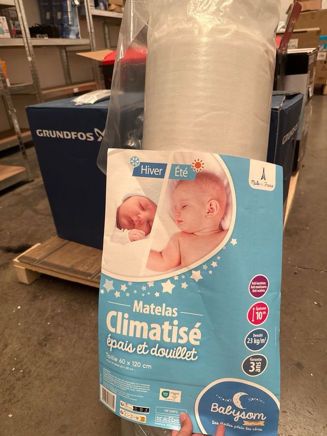 Colchón Bebé Babysom 60x120cm - Invierno/Verano