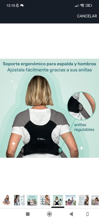 Mochila portabebés Ergobaby - gris