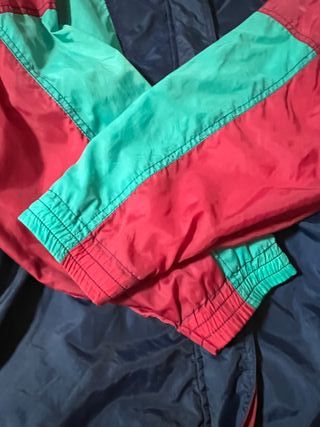 Chaqueta Vintage Oversize – Color Block Retro